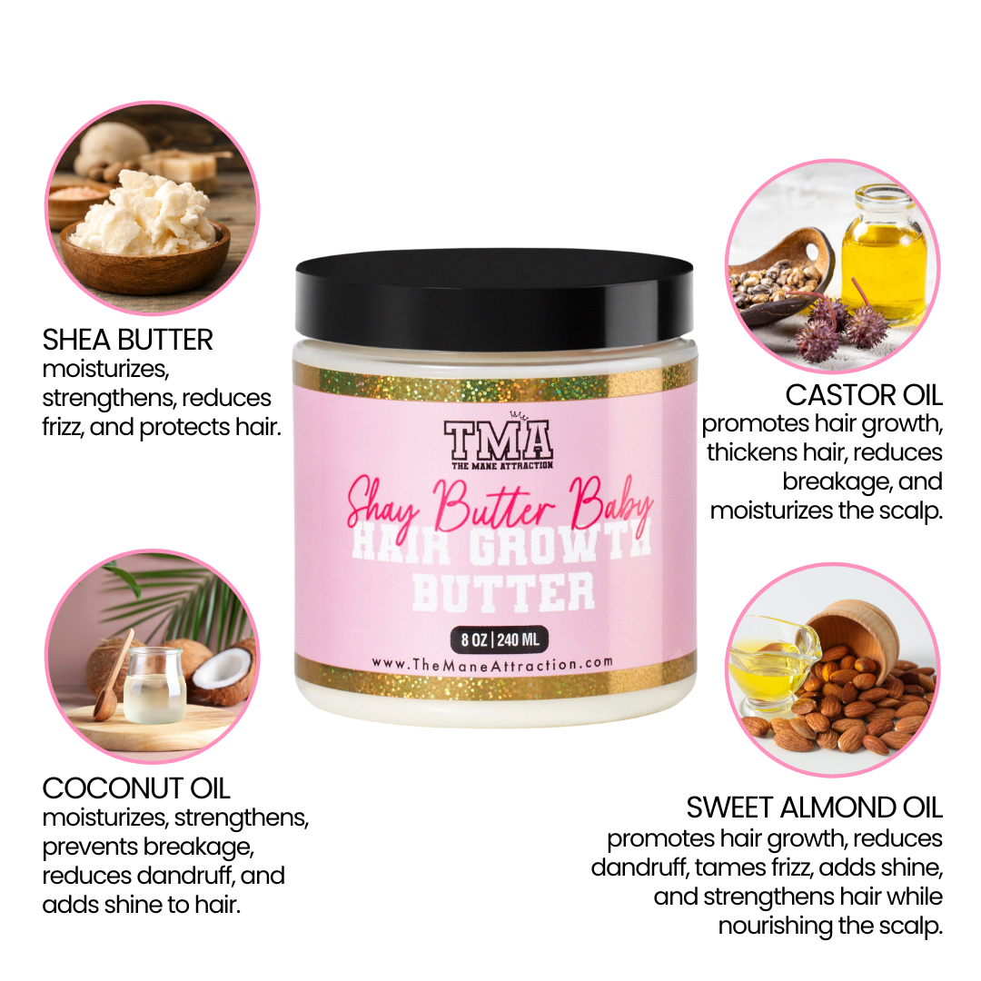 Shay Butter Baby Moisturizing Hair Growth Butter - The Mane Attraction