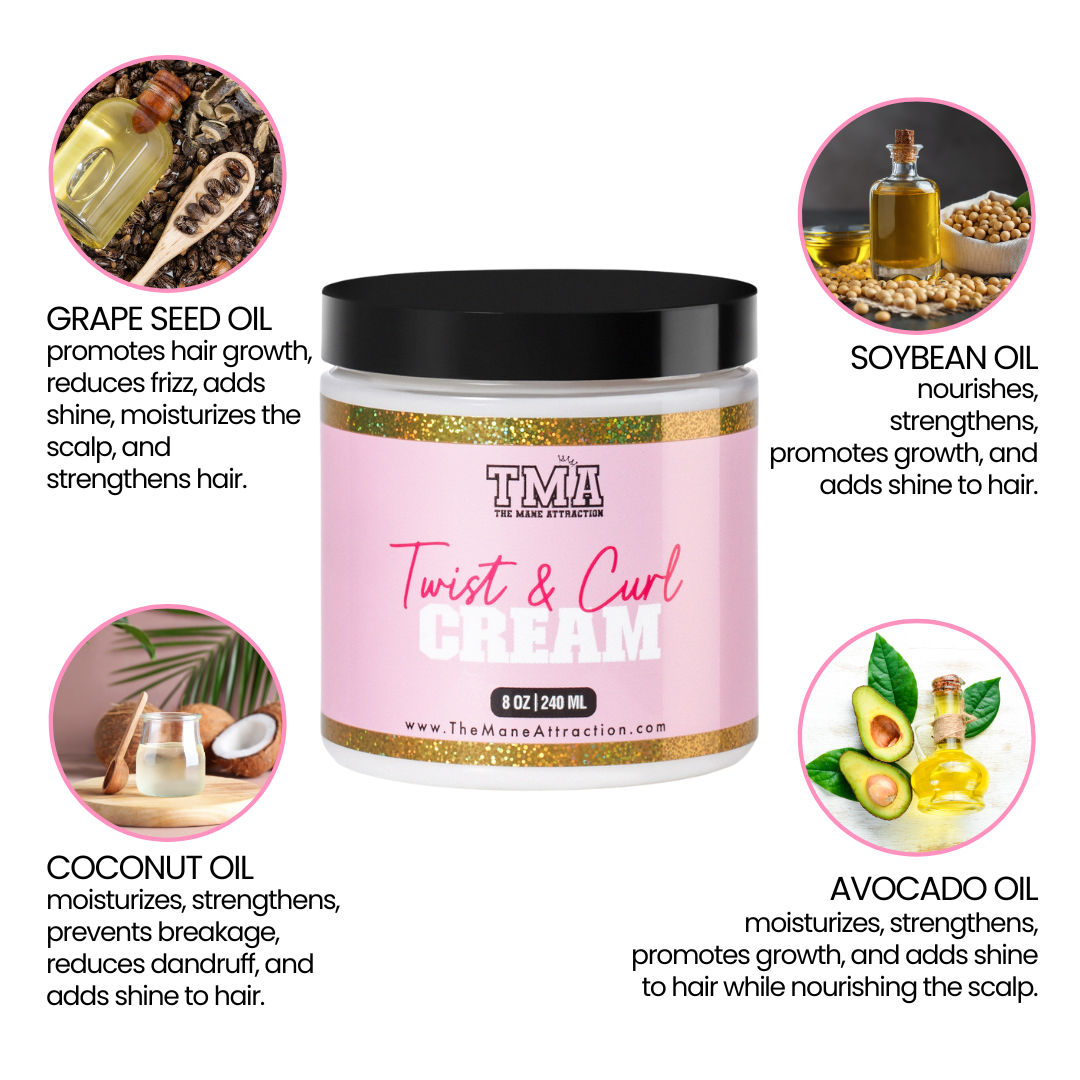 Twist & Curl Defining Cream - The Mane Attraction