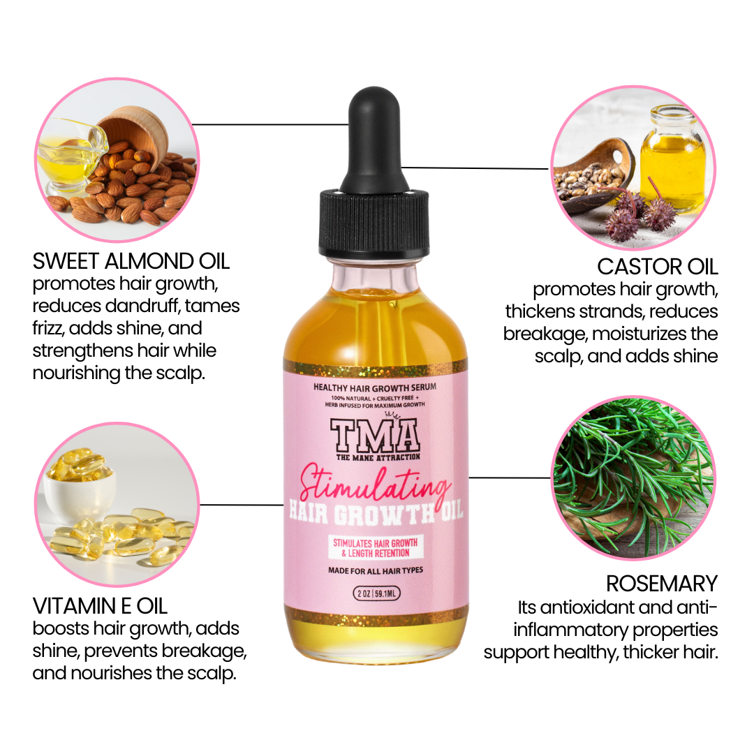 Stimulating Hair Growth Oil - The Mane Attraction