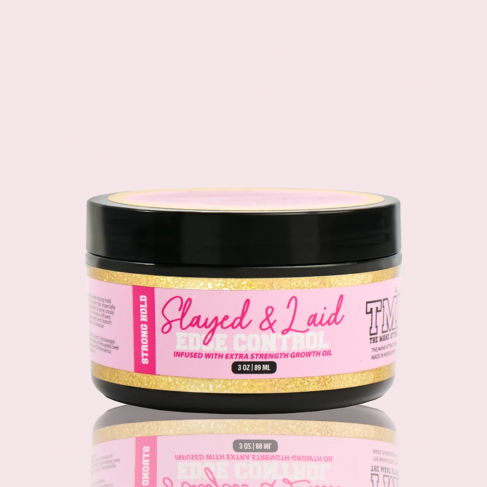 Slayed & Laid Edge Control- Strong Hold - The Mane Attraction