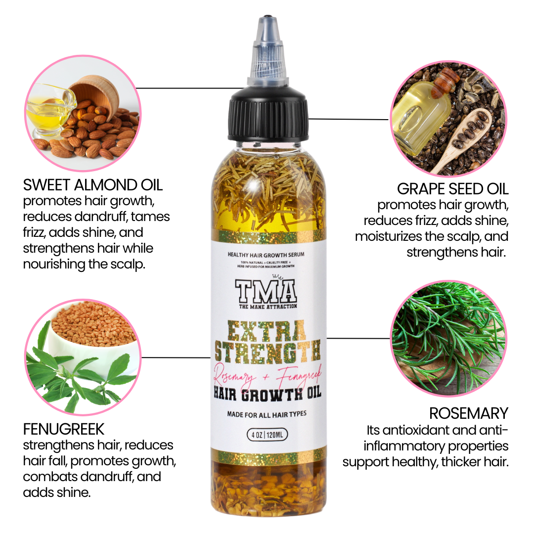 Jumbo Extra Strength Rosemary + Fenugreek 3-In-1 Bundle - The Mane Attraction