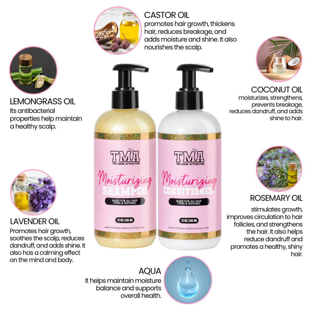 Moisturizing Shampoo/Conditioner Duo - The Mane Attraction