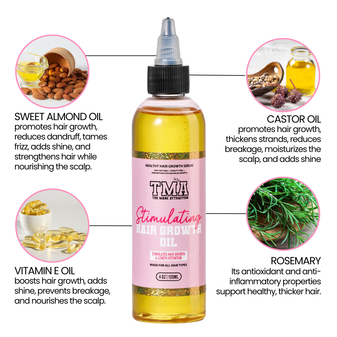 Jumbo Stimulating Hair Growth Oil 3-In-1 Bundle - The Mane Attraction
