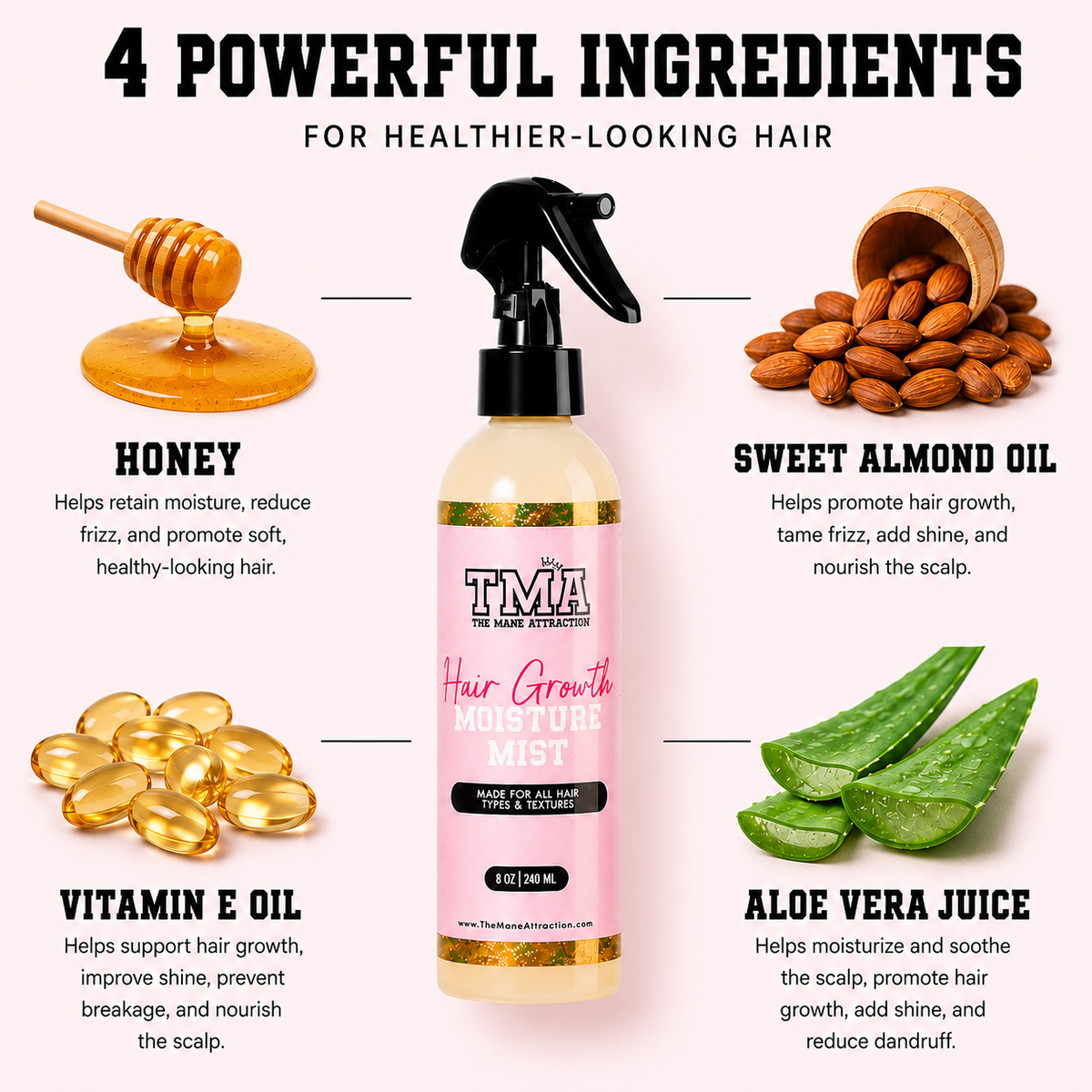 Daily Hair Growth Moisture Mist - The Mane Attraction