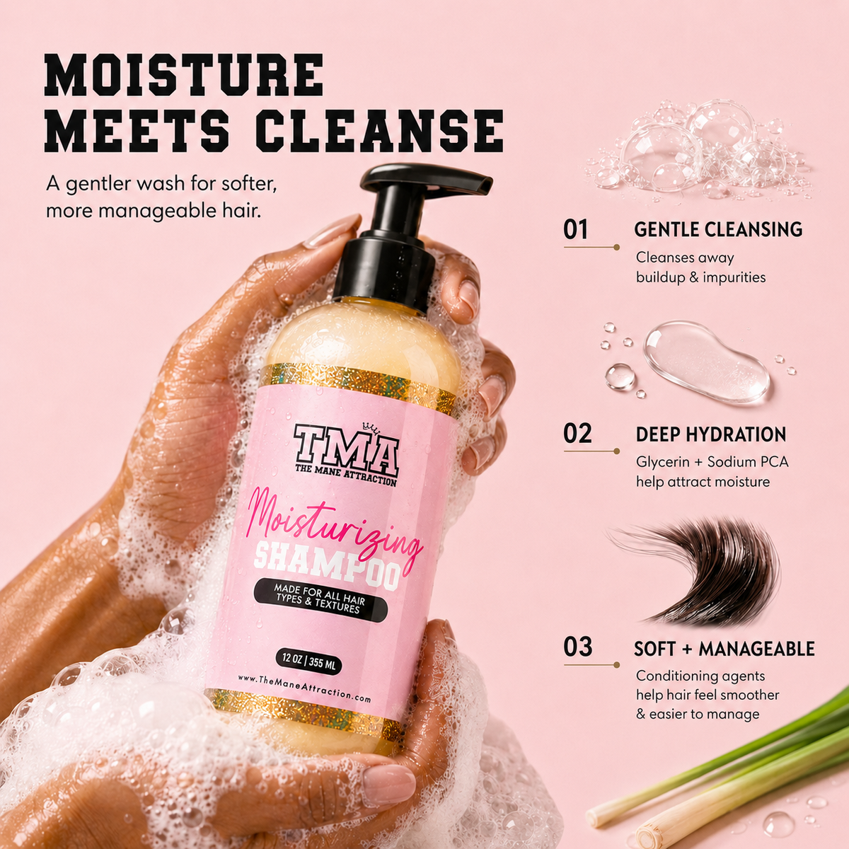 Moisturizing Shampoo - The Mane Attraction