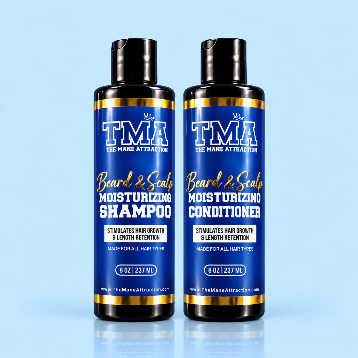 Beard & Scalp Shampoo & Conditioner Duo - The Mane Attraction