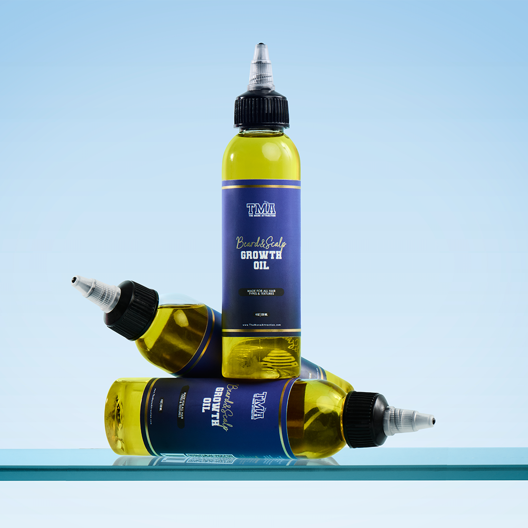 Jumbo Beard & Scalp Stimulating Growth Oil 3-In-1 Bundle - The Mane Attraction