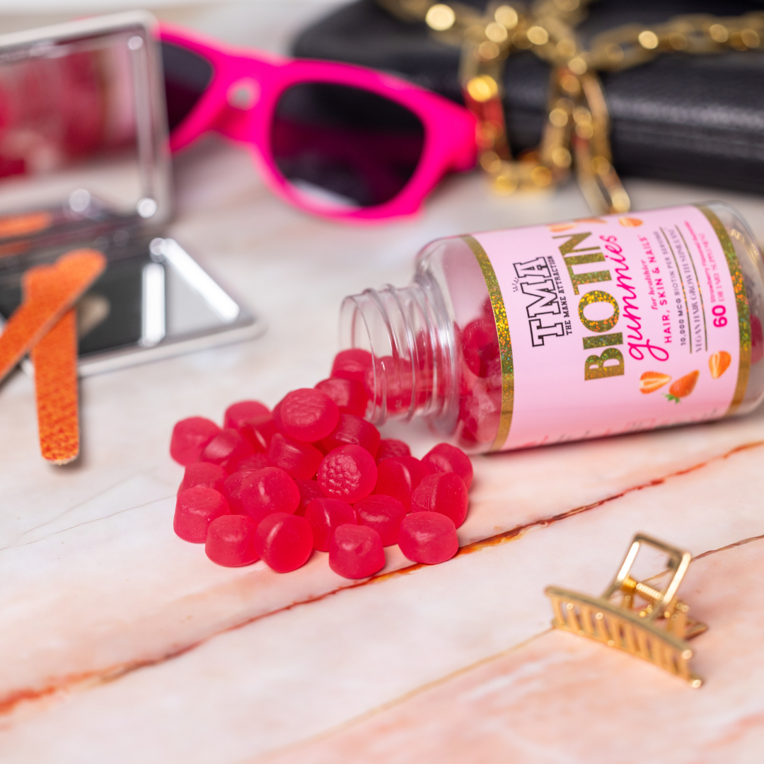 Biotin Hair Growth, Skin & Nail Gummies- 60ct - The Mane Attraction