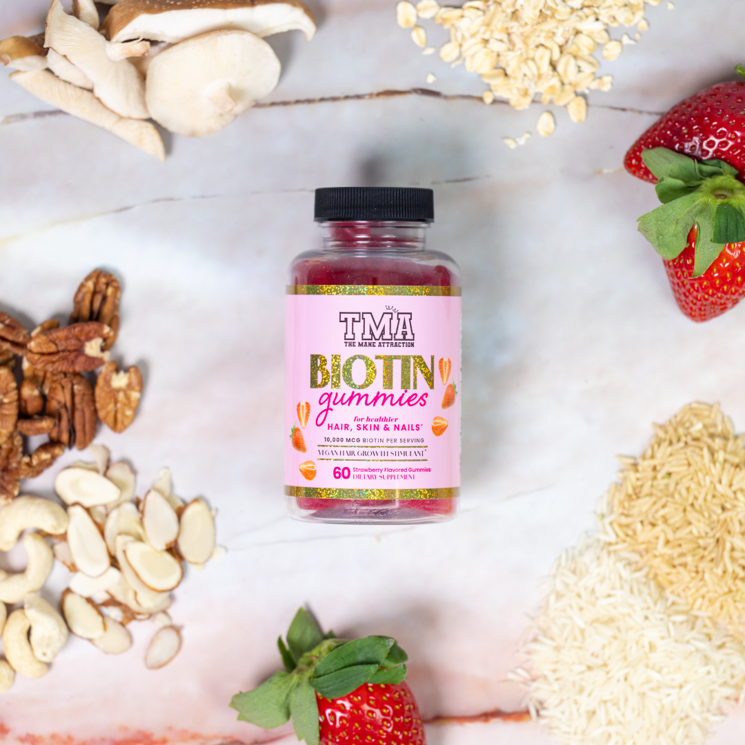 Biotin Hair Growth, Skin & Nail Gummies- 60ct - The Mane Attraction