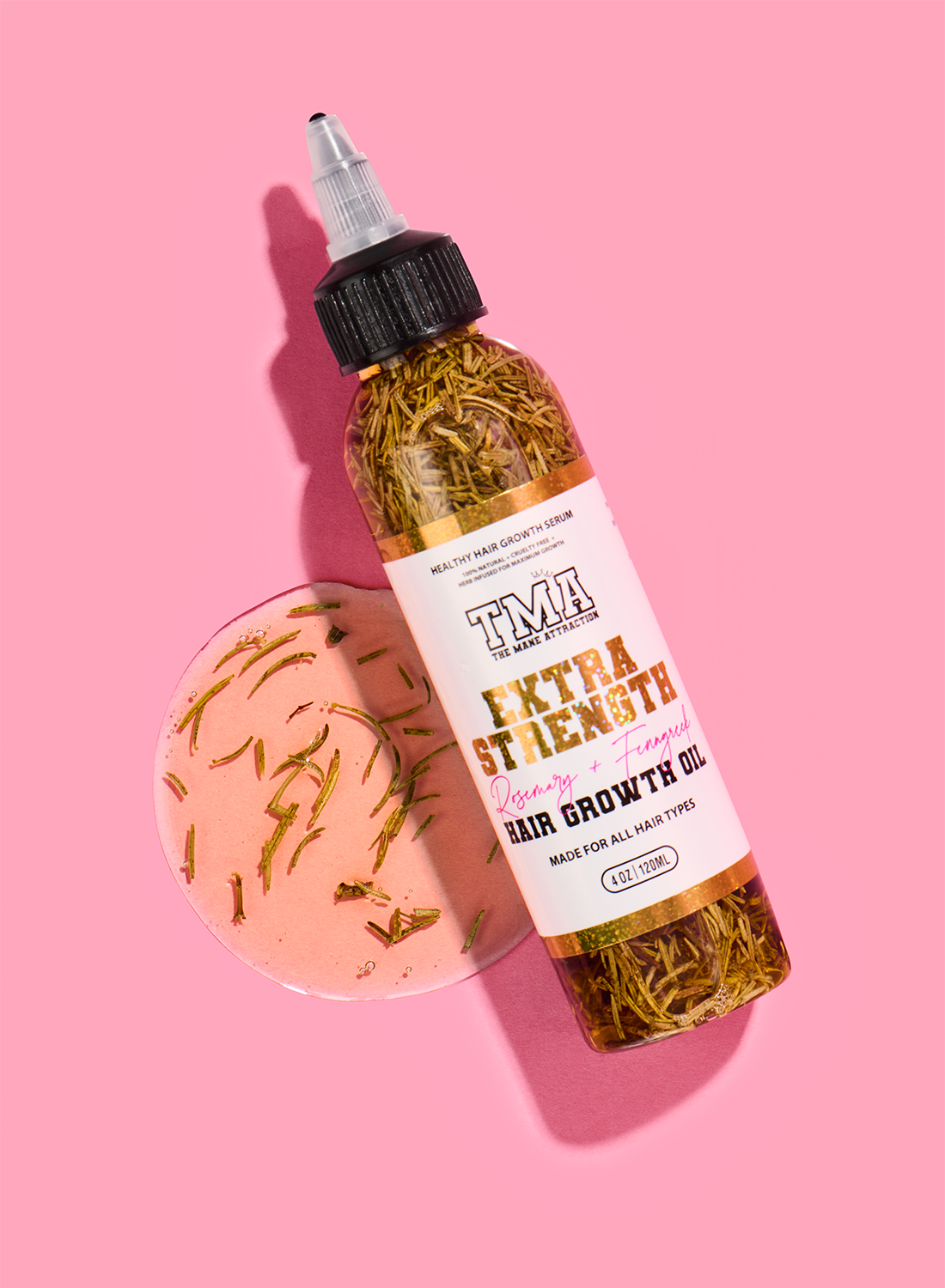 Jumbo Extra Strength Rosemary+Fenugreek Herbal Hair Growth Oil - The Mane Attraction