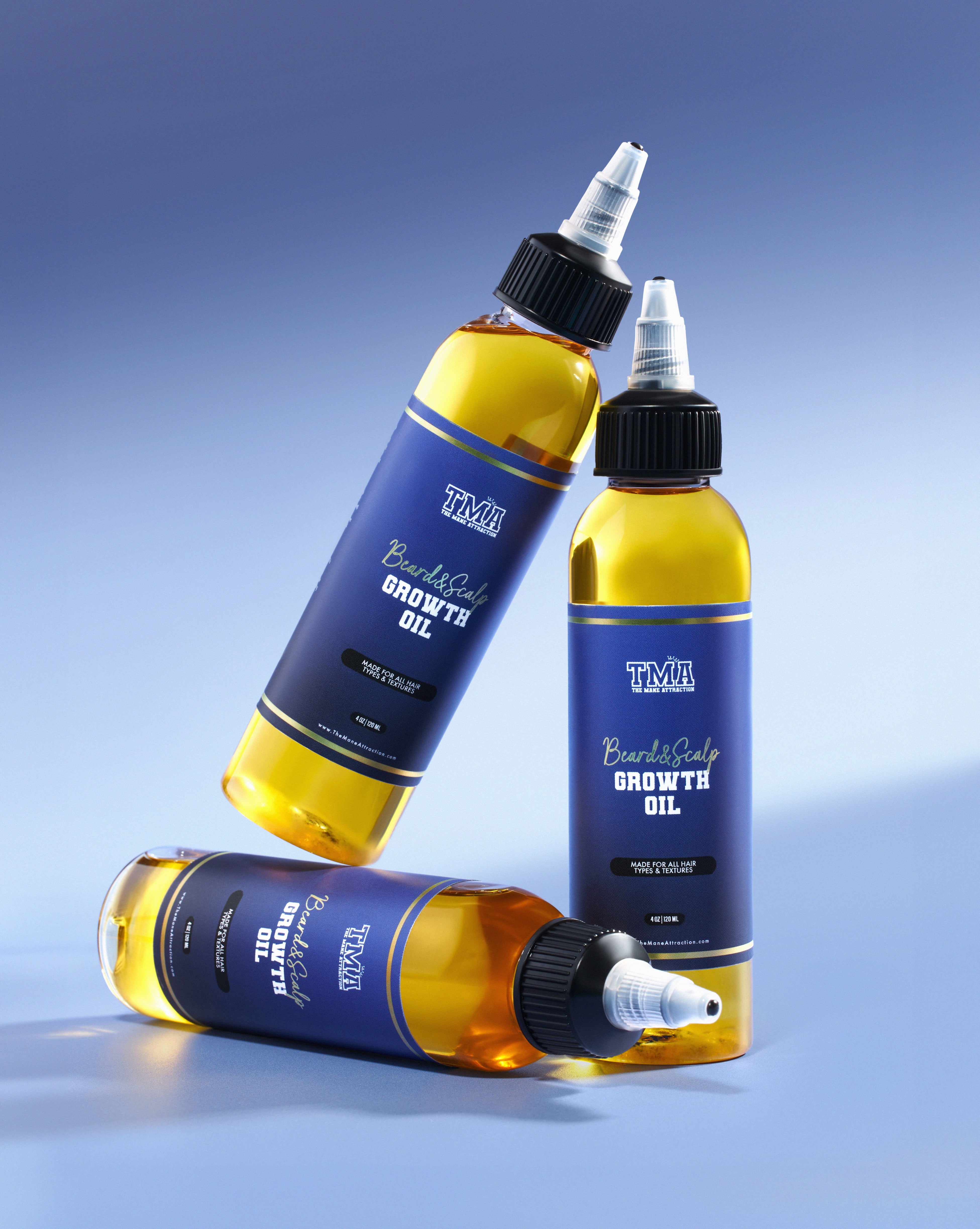 Jumbo Beard & Scalp Stimulating Growth Oil 3-In-1 Bundle - The Mane Attraction