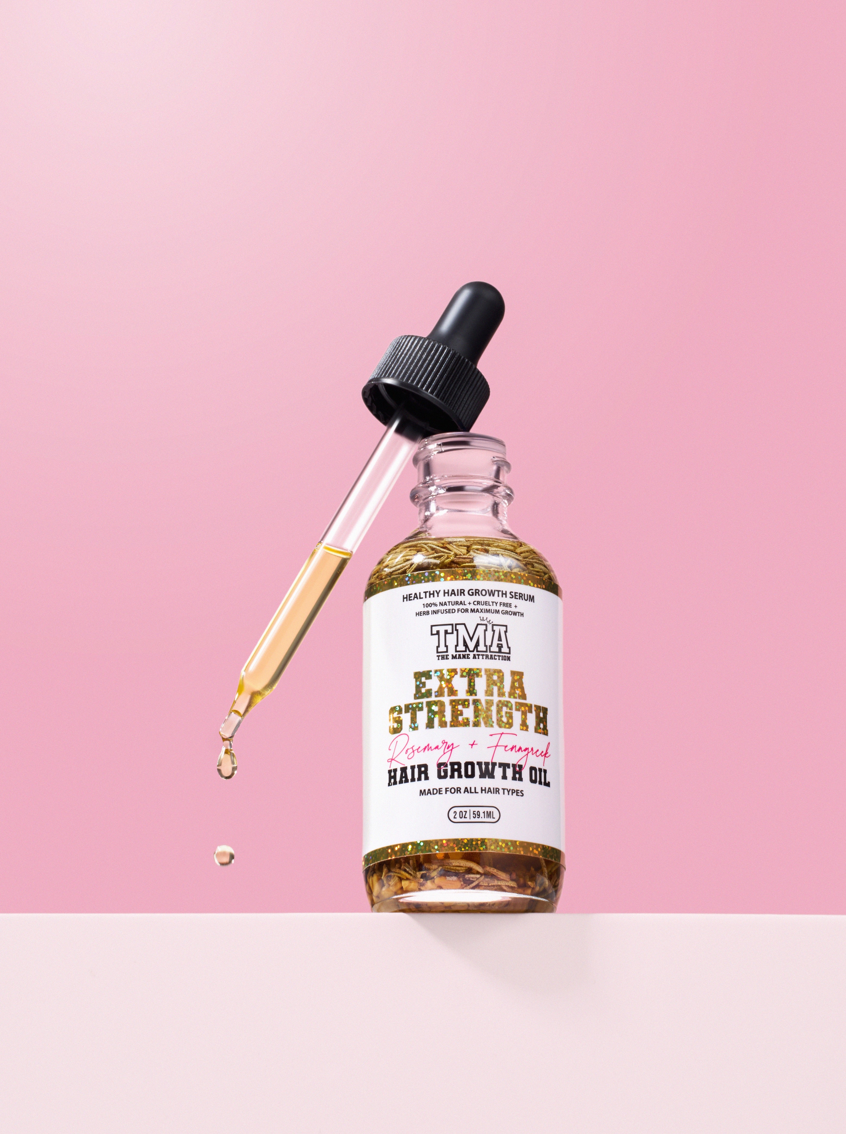 Extra Strength Rosemary+Fenugreek Herbal Hair Growth Oil - The Mane Attraction