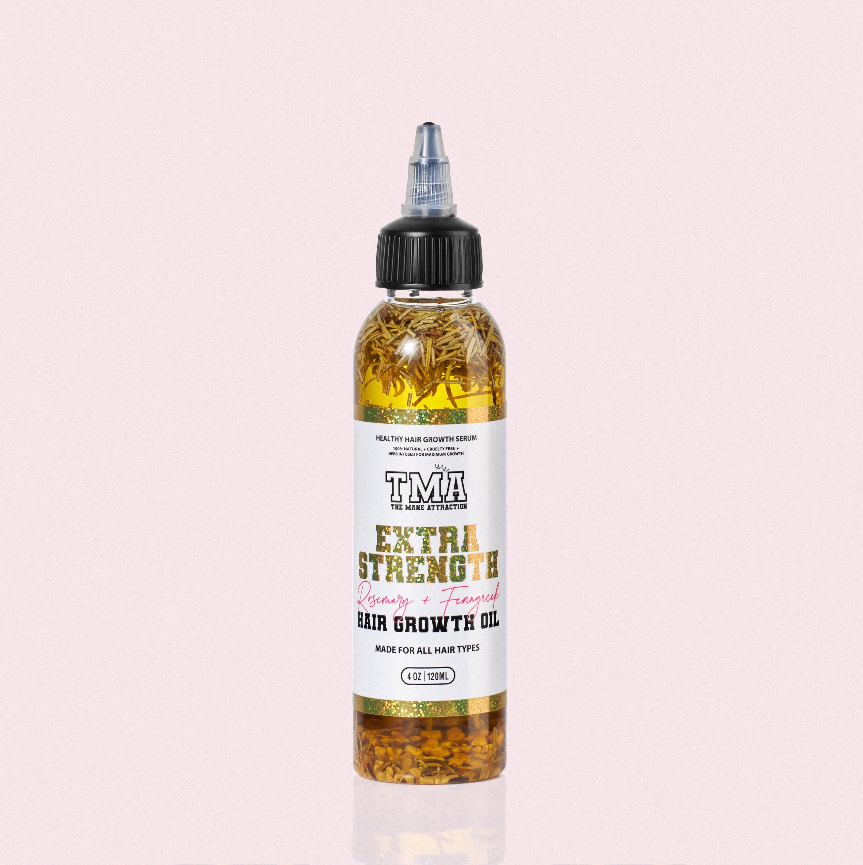 Jumbo Extra Strength Rosemary+Fenugreek Herbal Hair Growth Oil - The Mane Attraction