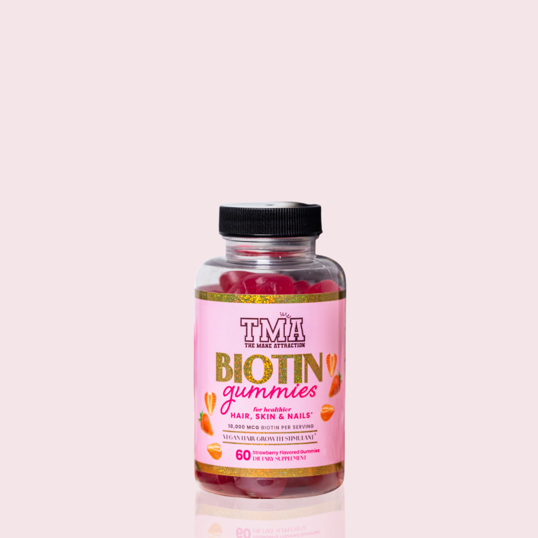 Biotin Hair Growth, Skin & Nail Gummies- 60ct - The Mane Attraction