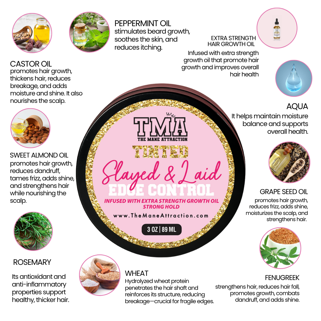 Tinted Slayed & Laid Edge Control- Strong Hold - The Mane Attraction