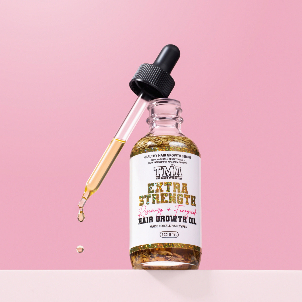 Extra Strength Rosemary+Fenugreek Herbal Hair Growth Oil - The Mane Attraction