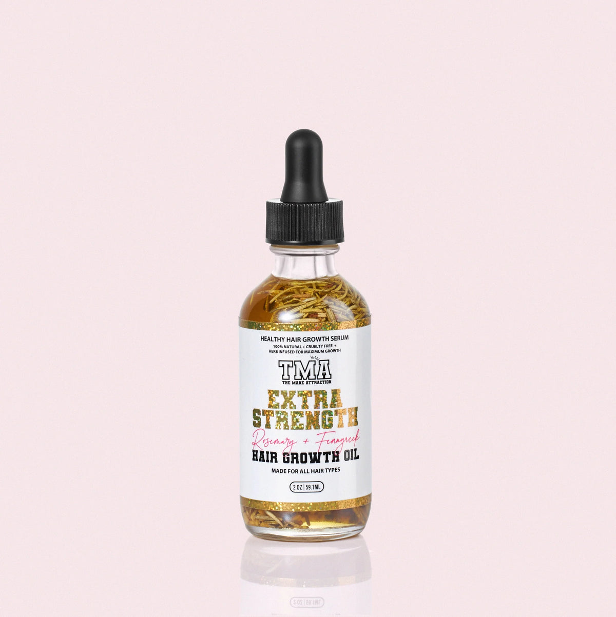 Extra Strength Rosemary+Fenugreek Herbal Hair Growth Oil - The Mane Attraction