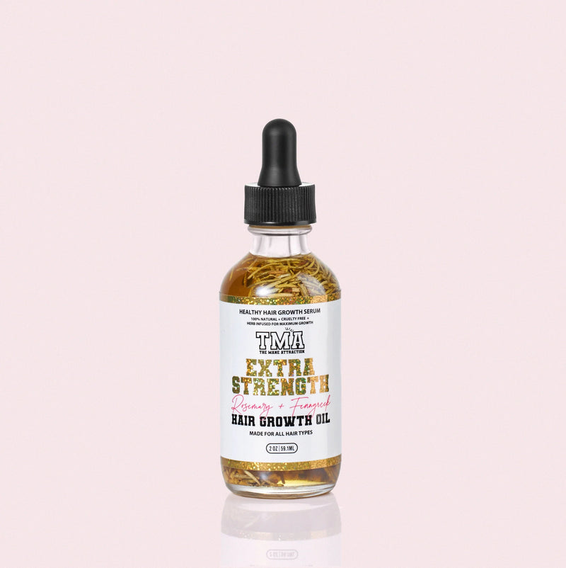 Extra Strength Rosemary+Fenugreek Herbal Hair Growth Oil - The Mane Attraction