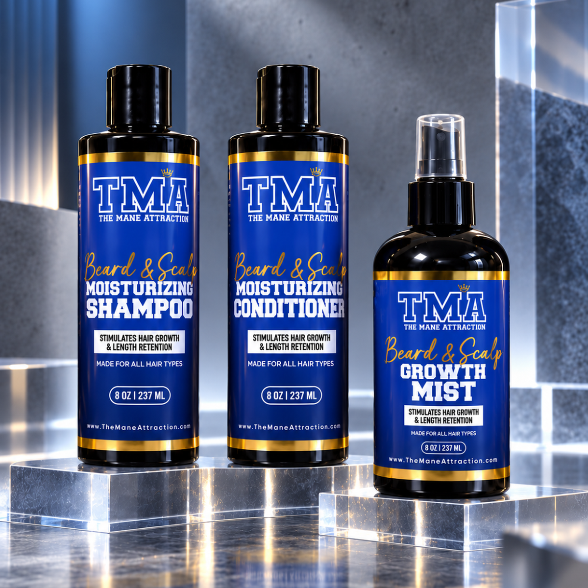 Beard & Scalp Growth Trio - The Mane Attraction