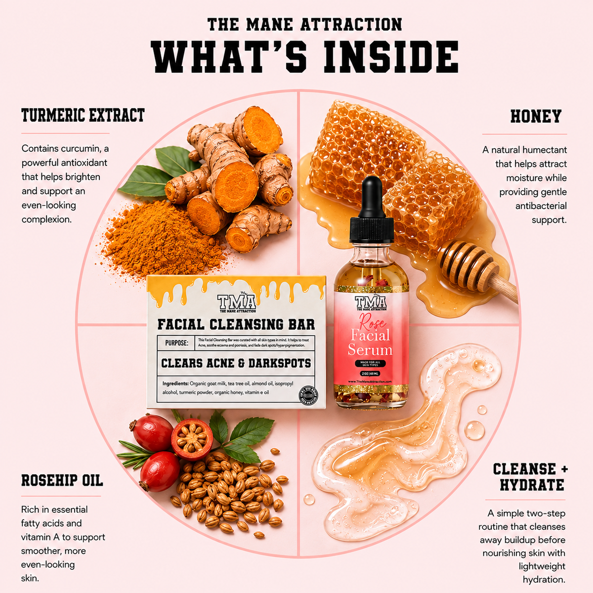 Facial Cleanse+Hydrate Bundle - The Mane Attraction