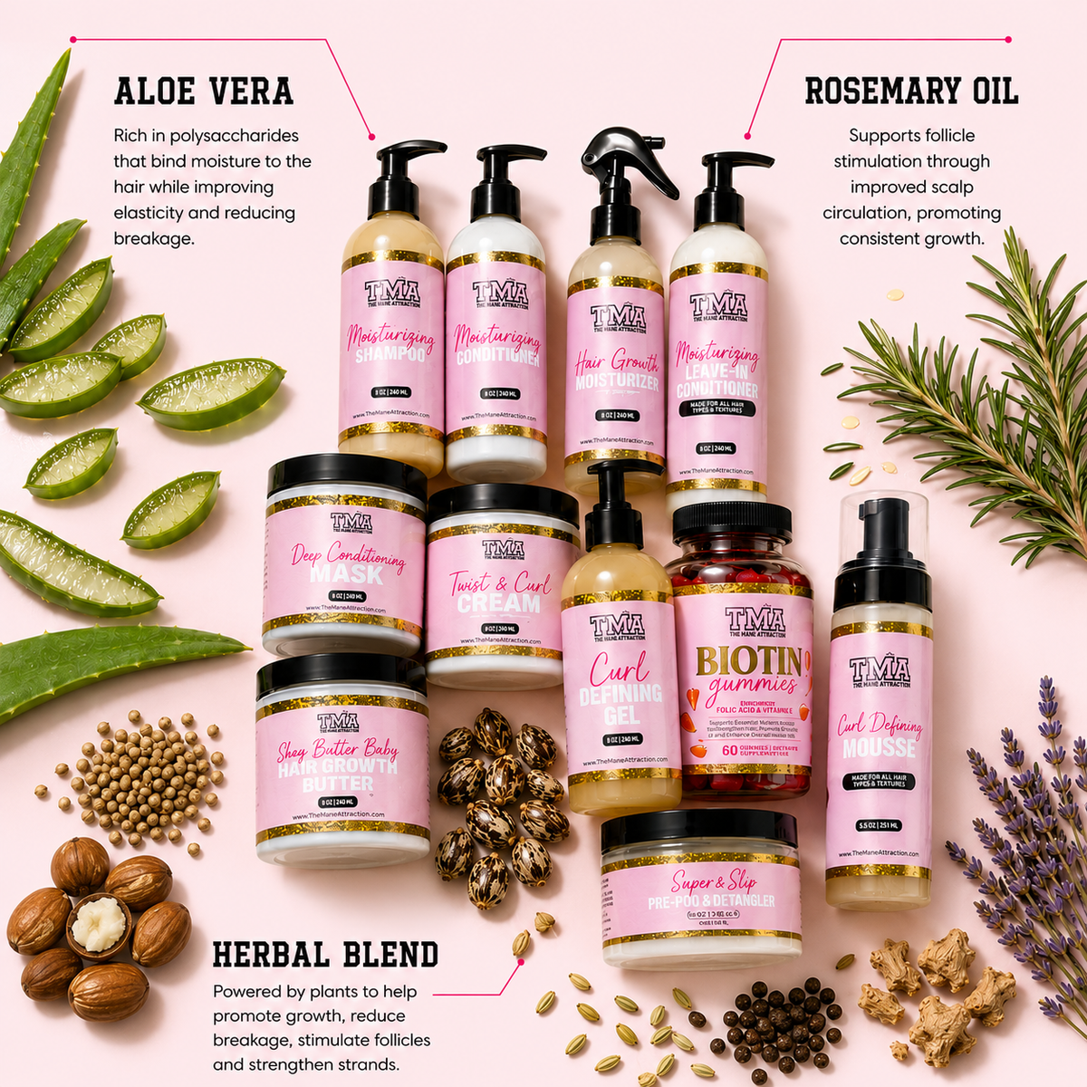 Complete Healthy Hair Kit - The Mane Attraction