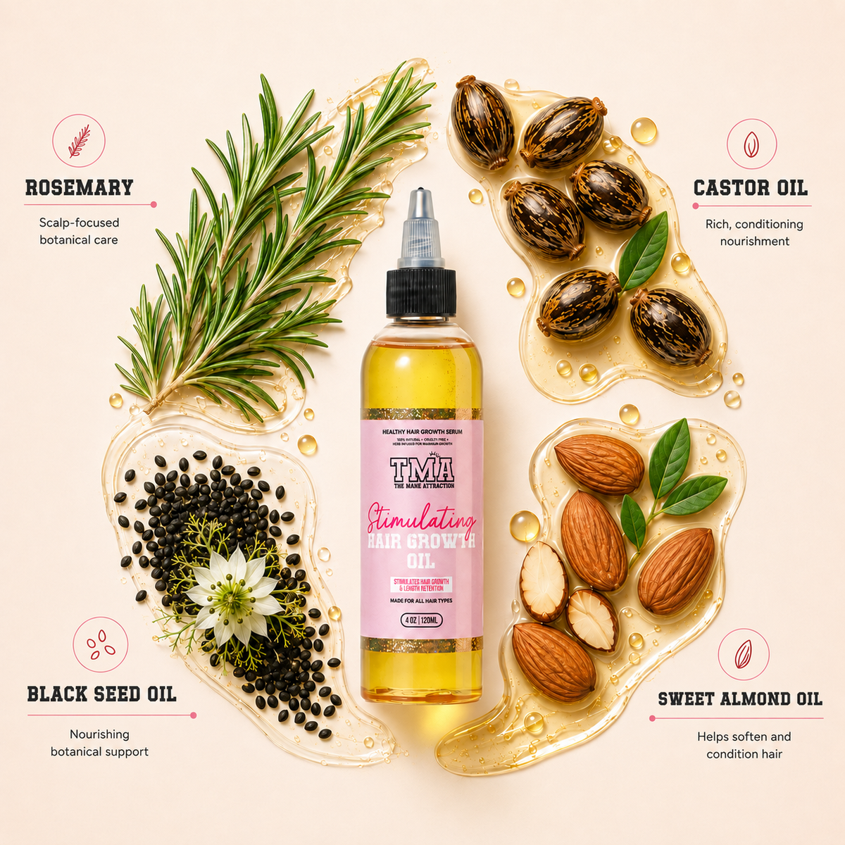 Jumbo Stimulating Hair Growth Oil - The Mane Attraction