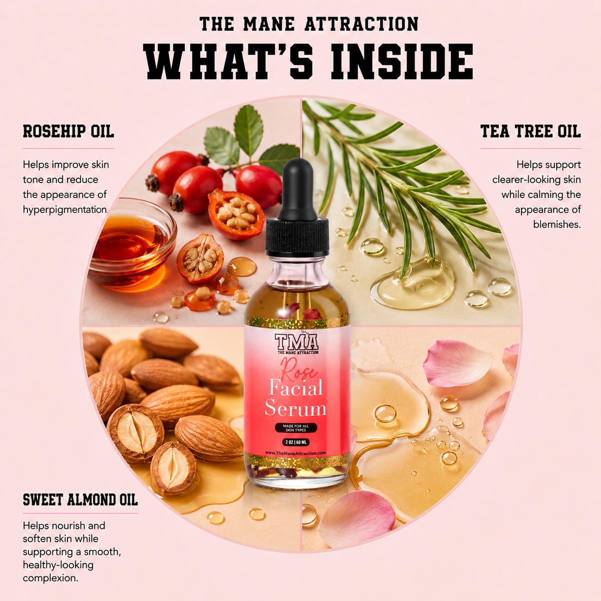 Rosé Facial Serum - The Mane Attraction