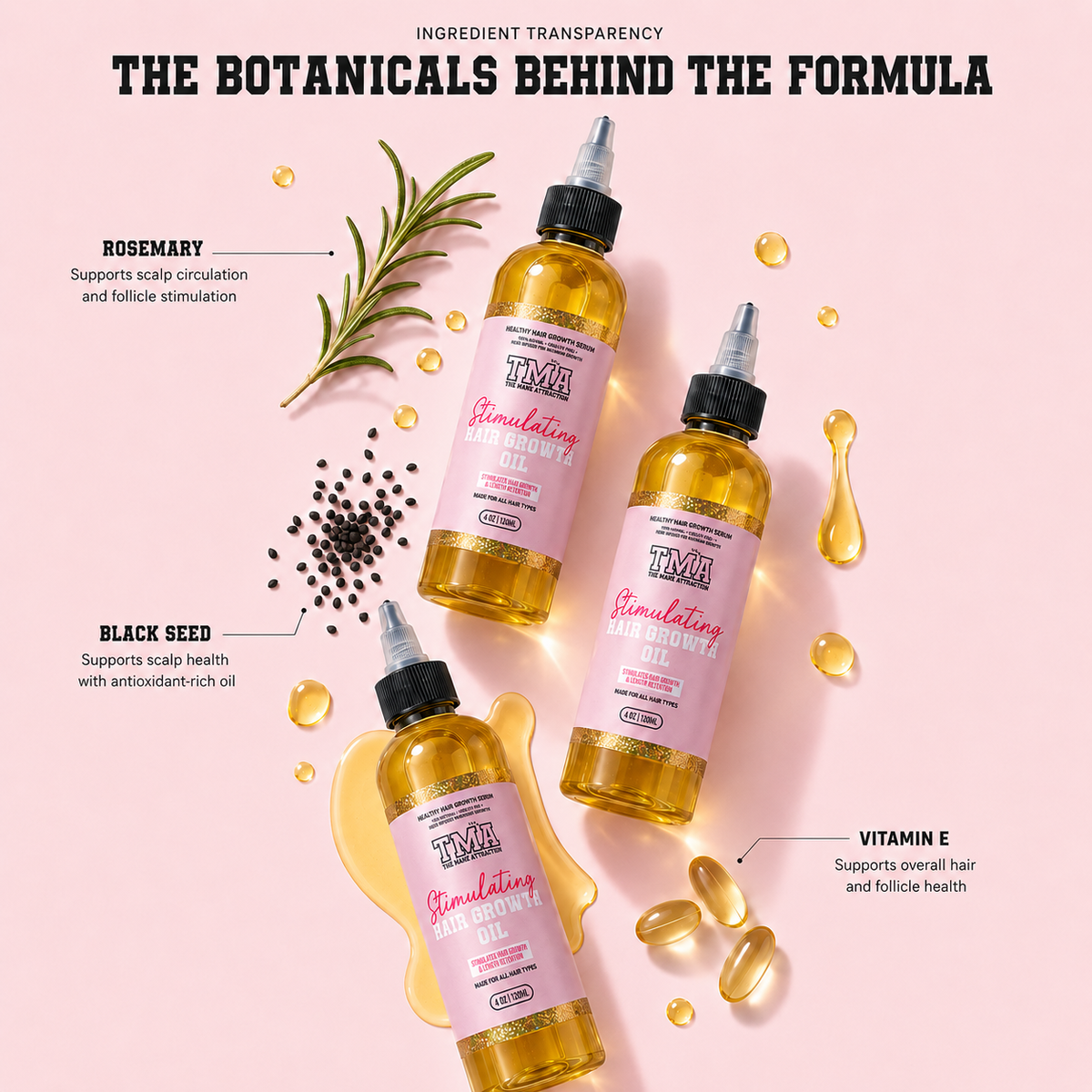 Jumbo Stimulating Hair Growth Oil 3-In-1 Bundle - The Mane Attraction