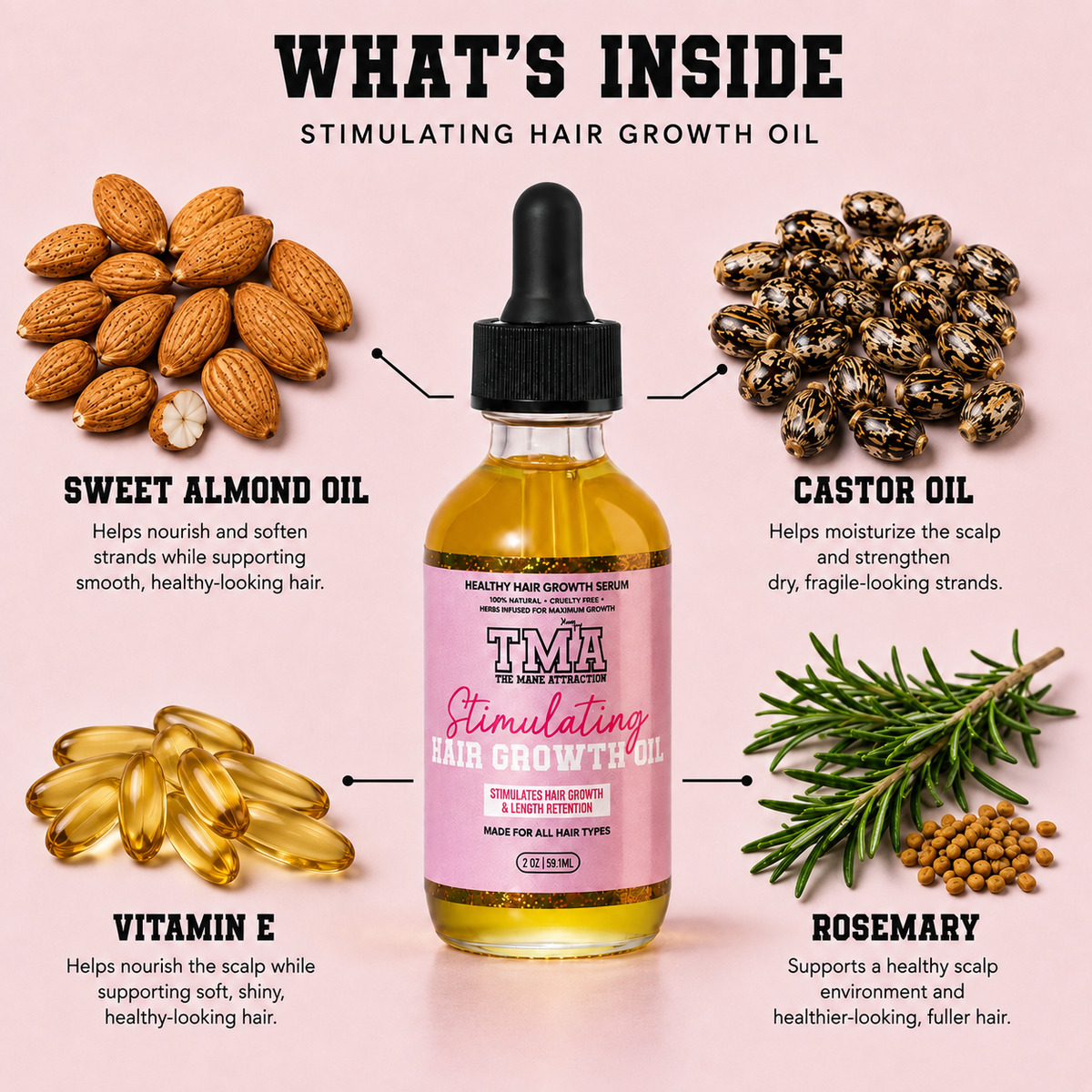 Stimulating Hair Growth Oil - The Mane Attraction