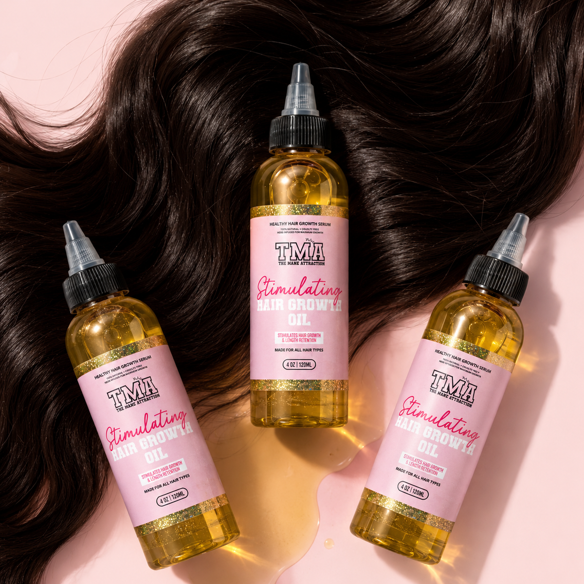 Jumbo Stimulating Hair Growth Oil 3-In-1 Bundle - The Mane Attraction