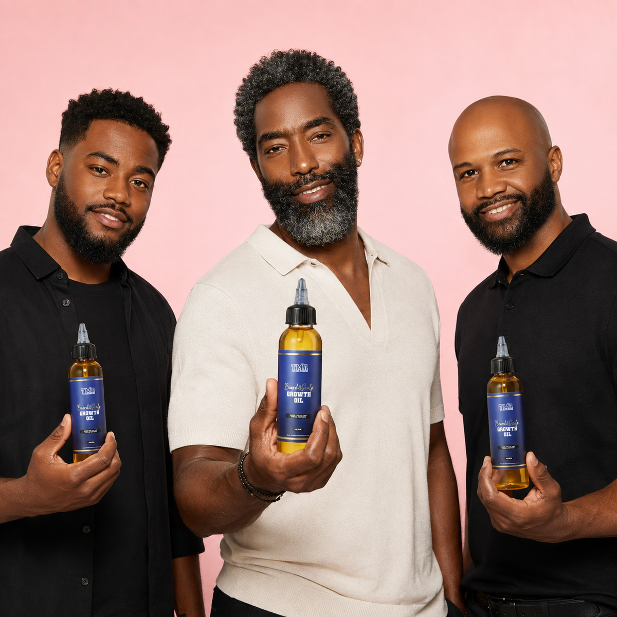 Jumbo Beard & Scalp Stimulating Growth Oil 3-In-1 Bundle - The Mane Attraction