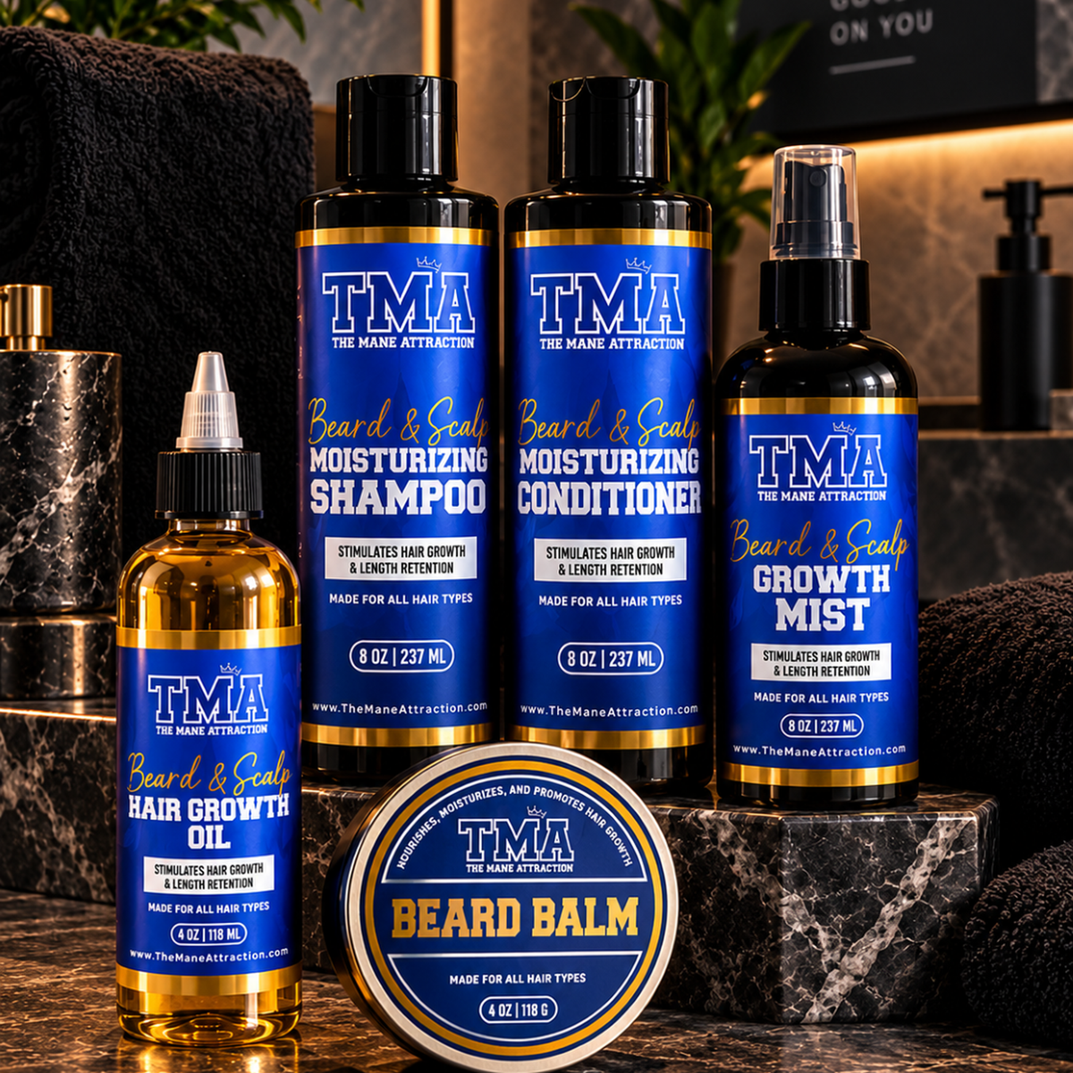 Complete Beard & Scalp Growth System - The Mane Attraction