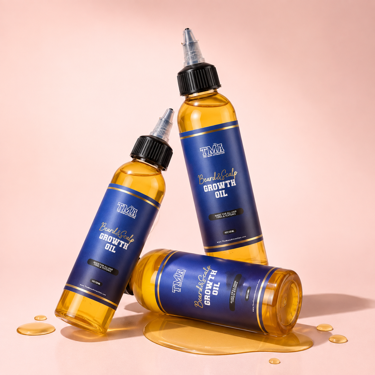 Jumbo Beard & Scalp Stimulating Growth Oil 3-In-1 Bundle - The Mane Attraction