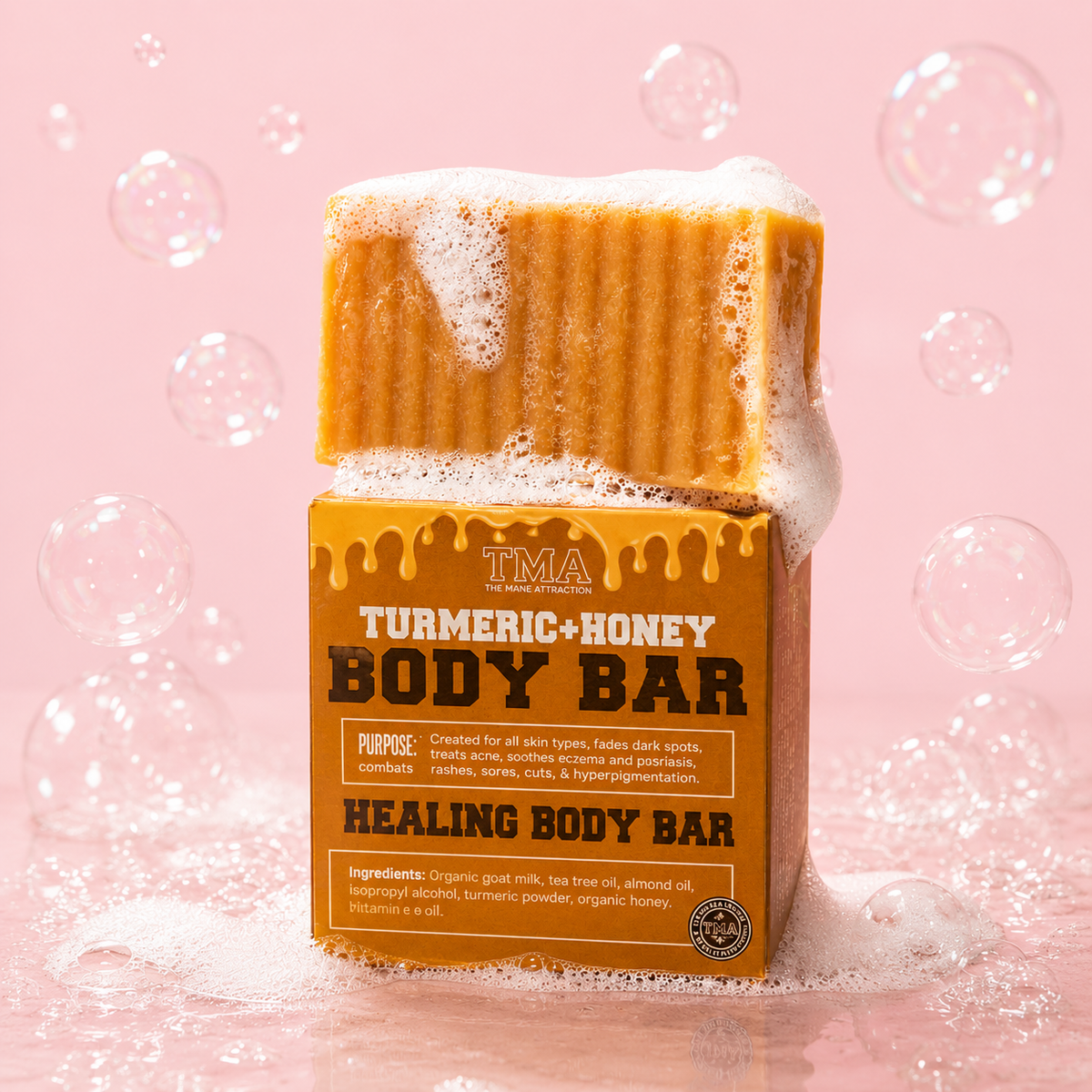 Turmeric + Honey Healing Body Bar - The Mane Attraction
