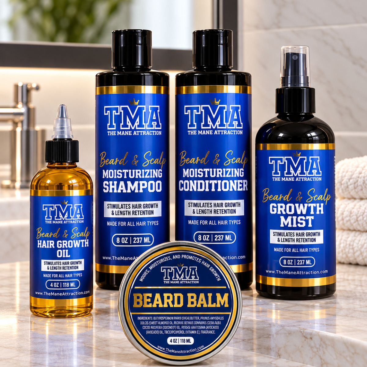 Complete Beard & Scalp Growth System - The Mane Attraction