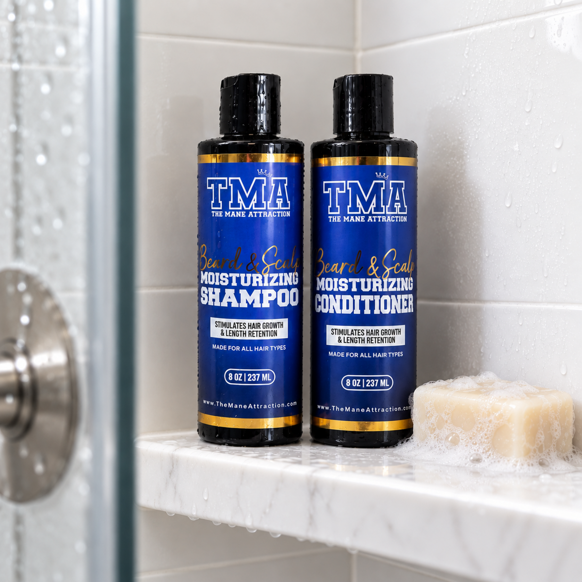 Beard & Scalp Shampoo & Conditioner Duo - The Mane Attraction