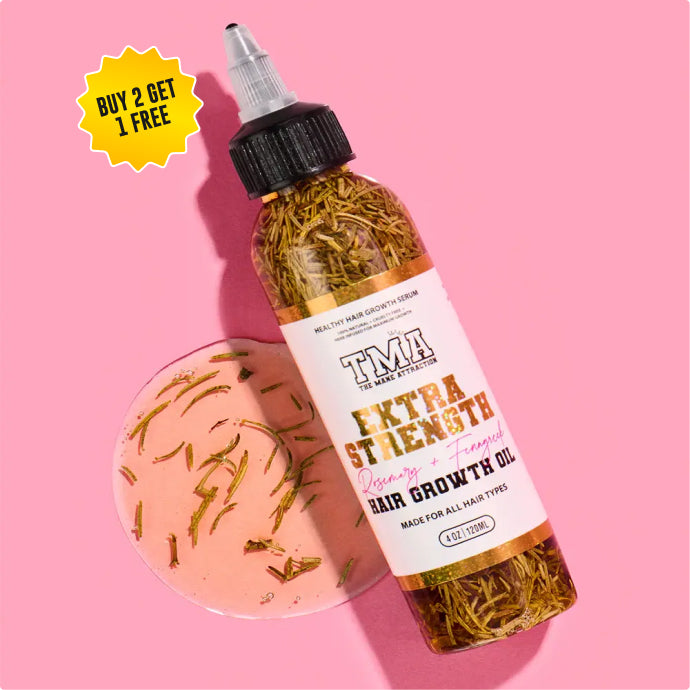 Jumbo Extra Strength Rosemary+Fenugreek Herbal Hair Growth Oil - The Mane Attraction