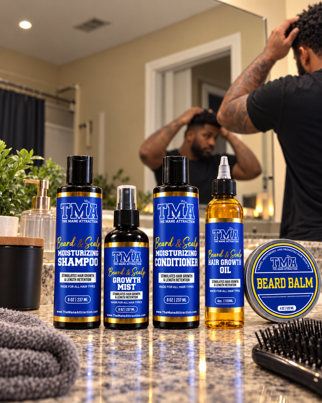 Complete Beard & Scalp Growth System - The Mane Attraction