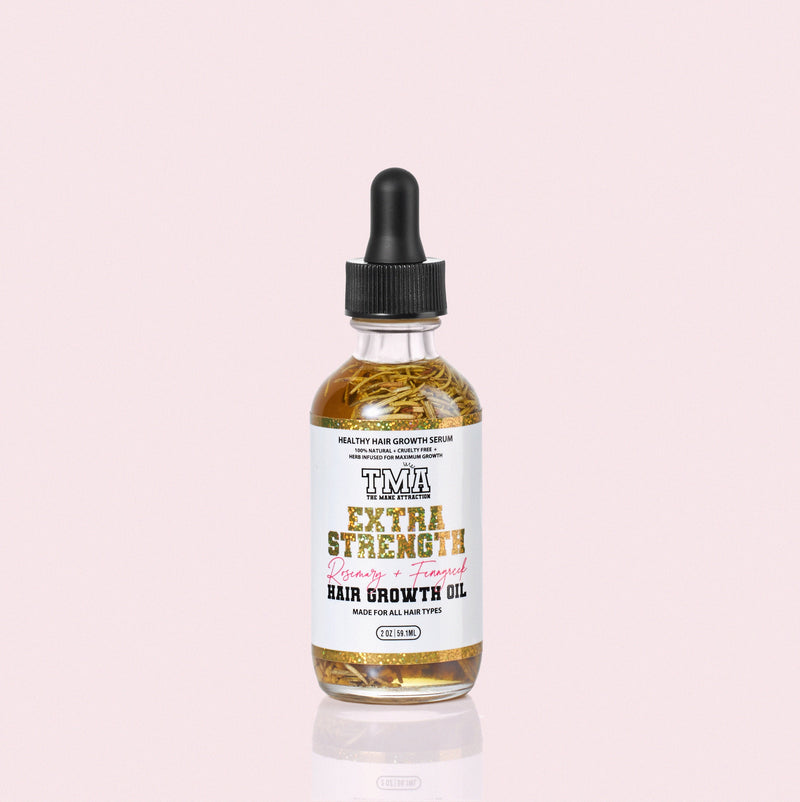 Extra Strength Rosemary+Fenugreek Herbal Hair Growth Oil - The Mane Attraction