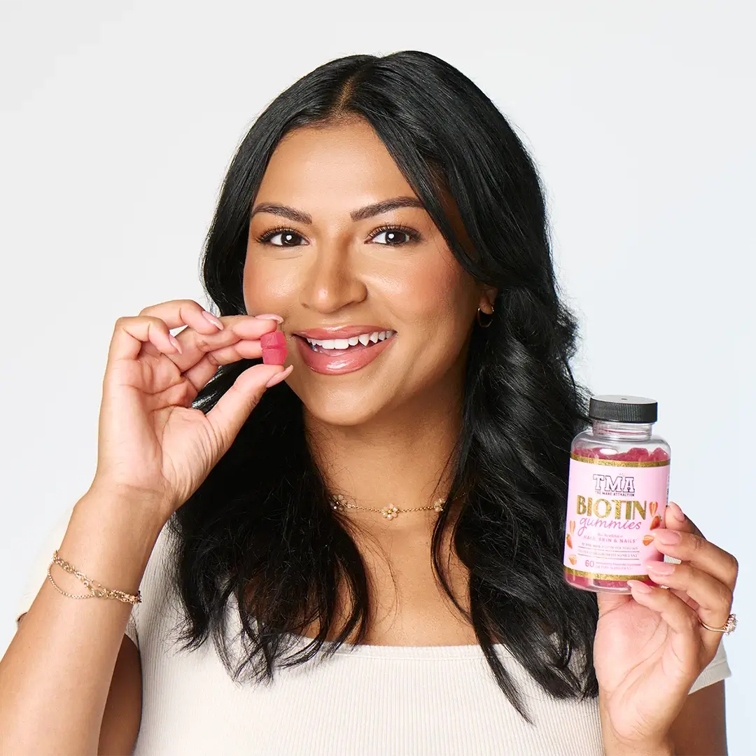 Biotin Hair Growth, Skin & Nail Gummies- 60ct - The Mane Attraction